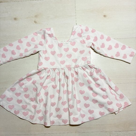 Monica and Andy Pink Heart Toddler Let's Dance Dress Size 18-24 M - Picture 1 of 4